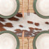 LXXTK 13x71 Inch Linen Cow Print Table Runner Farmhouse Western White Brown Cowhide Runners Table Decorations Rustic