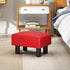 Giantex Small Foot Stool Ottoman, PU Leather Footrest with Storage, Padded Rectangle Footstool, Small Sofa Step Stool