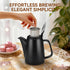 32 oz Ceramic Teapot with Infuser, Loose Leaf Tea Pot Ceramic with Removable Stainless Steel Infuser, Mess-Free Loose