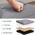 ZEUKMXOO Storage,35 Inches Grey15Wx15Dx15H Storage Ottoman Footrest Stool Small Ottoman with Foldable Ottomans Foot