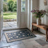 EVERGRACE 2x3 Area Rugs for Entryway, Boho Floral Faux Wool Indoor Outdoor Small Washable Rugs for Home Decor
