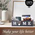 Bathroom Decor Box, Toilet Paper Storage Box with Home Sign, Rustic Paper Holder for Farmhouse