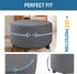 20" 23", H.VERSAILTEX Ottoman Cover Stretch Ottoman Slipcover Round Ottoman Storage Cover Folding Stool Covers