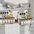 Pull Out Spice Rack, Slide Out Organizer for Kitchen and Pantry, Fits Spices, Sauces, Canned Food