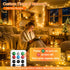 6 Pack 7ft 20LED Dimmable Rechargeable Fairy Lights with Remote & DIY Timer, Silver Wire String Light for Mason Jar
