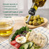 AOZITA 17oz 500ml Clear Glass Olive Oil Dispenser Bottle - Oil & Vinegar Cruet with Pourers and Funnel - Olive Oil