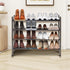 STORAGEIDEAS Closet, 4 Shoe Rack, Expandable Shoe Storage Organizer for Tier Metal Shoe Rack for Entryway, Adjustable