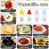 YUXIANLB 4Pcs 25ml Mini Ketchup Bottles, Small Condiment Squeeze Bottles with Sturdy Screw Cap, Portable Honey Sauce