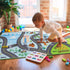 32"x60" 2pcs, BEQHAUSE Kids Rug City Life, Educational Road Traffic Kids Rug Non Slip Washable Play Mat Carpets