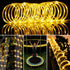 16.5 50 RUICHEN Solar Rope Lights Outdoor String Lights, Ft LED Tube Light Waterproof Copper Wire Fairy Lights