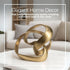 8" 7", Metal Decorative Object Minimalist Shelves & Coffee Table Decor Aluminum Knot Sculpture Modern Home Decor