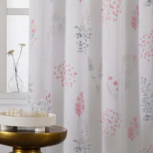 2 80% Room,63 Inch XTMYI Pink Girl Nursery Curtains for Baby Panels Blackout Patterned Printed Neutral Watercolor