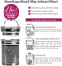 15 oz 450 ml Teabloom All-Beverage Tumbler / Tempered Glass Travel Bottle Hot and Cold Tea Infuser Cold-Brew Coffee