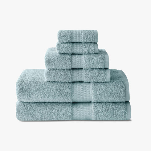 1888 Mills 6 Piece 600 GSM Luxury Towel Set, 2 Bath Towels,