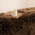 3 5 Ashler Faux Fur Rug - Fluffy Shaggy Area Rug, Ultra Soft x Feet Sheepskin Fur, Dark Coffee Fuzzy Machine Washable