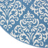 Nourison Grafix Damask Blue Area Rug, 5'3" x ROUND, Easy-Cleaning, Non-Shedding for Bedroom, Living Room, Dining Room,
