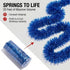 4" 25' TCDesignerProducts Dark Blue Vinyl Twist Garland - x roll, Parade Float Decorations for Trailer Or Golf Cart
