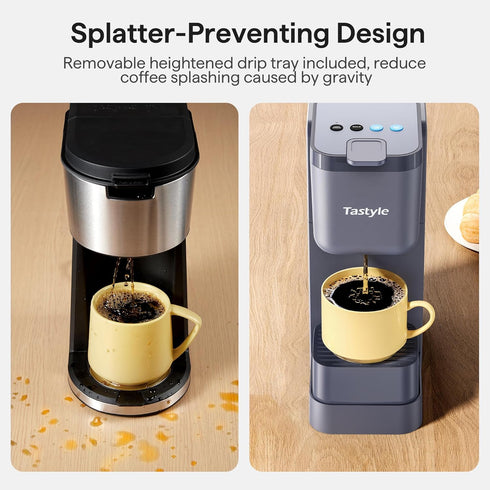 Setting, 6 16 Oz (2.0 Tastyle Single Serve Coffee Maker for K Cup, Ground and Tea, Hot and Iced Coffee Machines