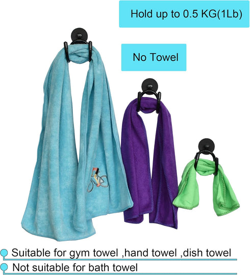 MINI Magnetic Towel Hook Hanger Rack by YYST for Kitchen, Sports, Hand Gym - Holds up to 0.5 Lb - No Towels Included (1)