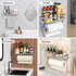 2-in-1 4 YIGII Garage Paper Towel Holder with Shelf, Wall Mounted Shop Paper Towel Roll Holder, Stainless Steel