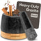 Praknu Mortar and Pestle Set Small - Heavy-Duty 1 Cup Stone Grinder