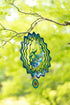 Wind Spinner for Outdoor, 12 inch Hanging Wind Sculpture, 3D Stainless Steel Whale Design for Garden Yard Balcony Decor