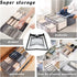 ULENDIS 9 Pack Wardrobe Clothes Organizer for Drawers, Foldable Mesh Separation Box, Drawer Dividers for Clothes
