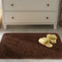 Chicrug 2x4 Feet Soft Plush Fluffy Runner Rug for Bedroom Living Room, Non-Shedding Shag Carpet, Coffee