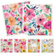 Mixed Flowers Swedish Kitchen Dishcloths Dish Towels 6 Pack, Flowers Dish Towels