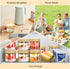 12 Pack 10oz TBWIND Glass Jars with Bamboo Lids, Spoons, Airtight Overnight Oats Containers, Salad & Yogurt Storage