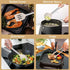 E-far Silicone Cooking Utensils Set, 7 Pcs Heat Resistant Kitchen Utensils with Stainless Steel Handle for Nonstick