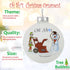 Tree Buddees Oh Sh*t Funny Snowblower vs Snowman Glass Bulb Ornament