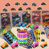 CZWXOXO 122PCS Set, Monster Truck Party Favors Jam Birthday Decorations Including Theme Slap Bracelets, Keychains, Gift