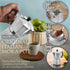 Mixpresso 3 Cup Moka Pot Cuban Coffee Maker for Gas, Electric Stove Top, Classic Italian Espresso Maker, 5 Oz