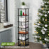 '-7 Closet Vertical Tall Shoe Rack Organizer for Entryway Tier Free Standing Slim Narrow Bamboo Wood Corner Stackable