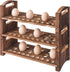 Wooden Egg Holder 3 Layer Fresh Egg Rack Holders Countertop Stackable Quail