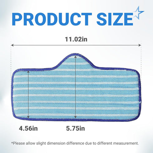 6 Pack BlueStars Microfiber Pad Compatible with Dupray Neat Steam Cleaner - Durable, Reusable and Machine Washable