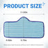 6 Pack BlueStars Microfiber Pad Compatible with Dupray Neat Steam Cleaner - Durable, Reusable and Machine Washable