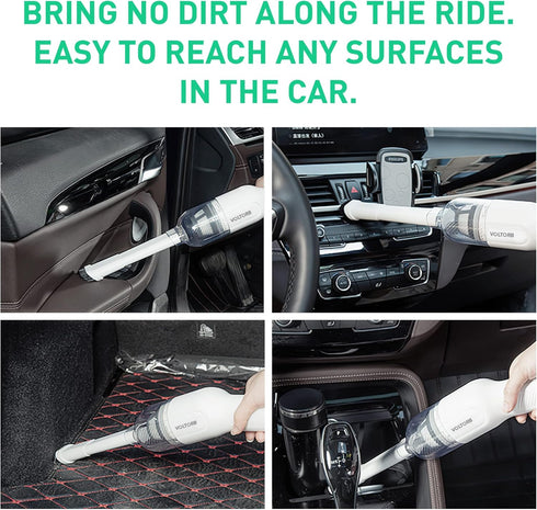 Handheld Vacuum Cordless, Rechargeable Ultra-Lightweight Vacuum Cleaner with 5KPA Powerful Suction for Car and Home