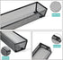 BYCY Silverware Drawer Organizer, Mesh Utensil Organizer for Kitchen Storage, Black Steel Metal Mesh Tray for Flatware