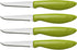 Joie 26028 Stainless Steel Flexible Paring/Garnishing Knives Set of 4, Colors Vary