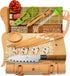 Alas Complete 20 Piece Sushi Making Set, Kit for Beginners & Pros with Knife, Mats, Rice Bazooka, Dipping Plate