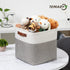 Temary 12 Inch Storage Baskets, Foldable Fabric Storage Cubes 4PCs for Organizing Clothes and Towels