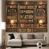 Spenlife 6080 Inches Bookshelf Tapestry Wall Hanging Vintage Library Wall Tapestry, Old Books on Shelf Classical Study