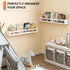 Heimlove 32 inch Set 3 Nursery Floating Shelves, Solid Wood Nursery Book Shelves for Wall, Bookshelf for Kids, Wall