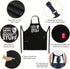 Funny Grill Aprons for Men - I Only Smoke the Good Stuff - Men’s Funny Chef Cooking Grilling BBQ Aprons with 2 Pockets - Birthday Father’s Day Christmas Gifts for Dad, Husband, Boyfriend, Him