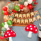 JeVenis 43 PCS Mushroom Birthday Banner Party Decoration Mushroom Balloon Garden Party
