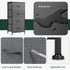 4 Closet, Nightstand, Drawer Dresser End Table Bedside Furniture with Wooden Top Steel Frame Fabric Bins for Bedroom