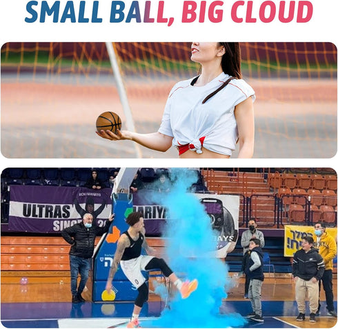 POPUPARTY Gender Reveal Basketball with Pink & Blue Powder, for Baby Boy or Girl Gender Reveal, Party Supplies