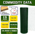 Yardbliss Wire12inx150ft, Chicken Premium Chicken Wire Fencing, Chicken Wire Mesh, Green PVC Coated Metal Wire Fence
